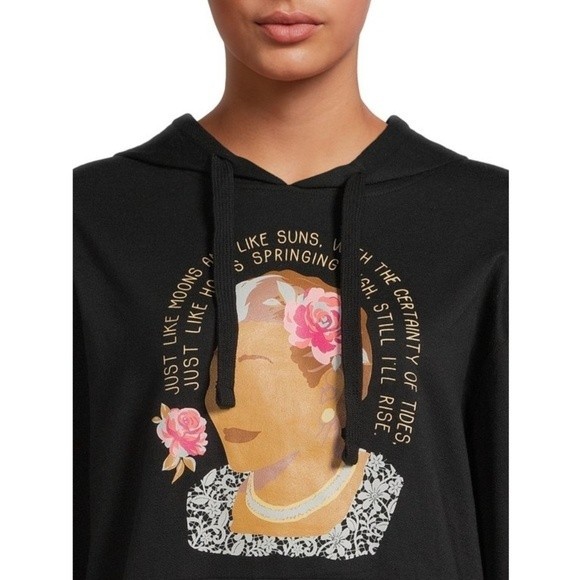 Maya Still I Rise Juniors Long Sleeve Graphic Sweatshirt Junior XS - Picture 4 of 12